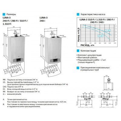 Котел газовый BAXI Luna-3 240 Fi